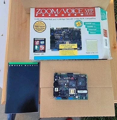 Zoom Voice FAXMODEM VFP 14.4V CARD UNTESTED - Image 1 of 4