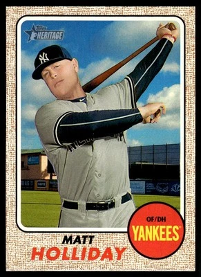 2017 Topps Heritage Matt Holliday New York Yankees #330 - Image 1 of 2