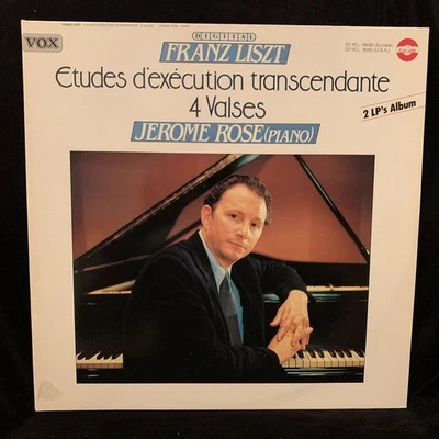 LISZT Transcendental Etudes & 4 Waltzes - JEROME ROSE - VOX ST 2LP 1984 holland - Image 1 of 4