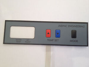NEW! 009184F RP2100 POOL HEATER SWITCH DECAL KEYPAD Membrane BY INSYNC ENG