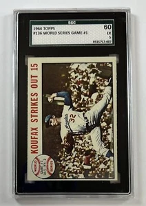 1964 Topps Baseball #136 World Series Game    SGC 5   GC23 - Picture 1 of 2