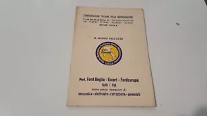 Libretto manutenzione e listino prezzi Ford Escort Anglia Ford Europa d'epoca - Foto 1 di 24