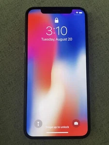 Apple iPhone X - 64GB - Silver (Unlocked) AT&T - excellent, with box - Afbeelding 1 van 7