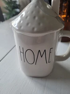 New Rae Dunn Home Mug with Mushroom Roof Lid - Picture 1 of 4