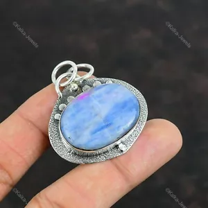 Wedding Gift For Her 925 Sterling Silver Natural Kyanite Gemstone Pendant - Picture 1 of 6