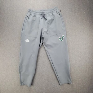 Adidas USF South Florida Bulls M Grey Player Issue Ankle Zip Jogger Track Pants - Picture 1 of 14