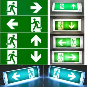 Luce di emergenza LED luce di via di fuga illuminazione di emergenza uscita di emergenza luce di emergenza batteria HOT - Foto 1 di 40