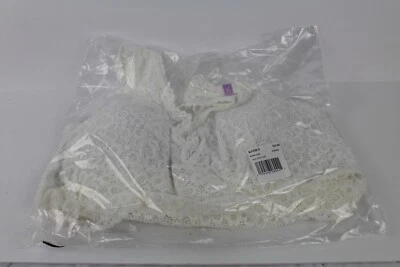NUEVO Bralette de encaje blanco talla XL Foto 1 de 4