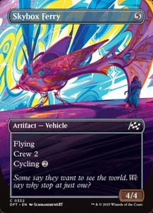 Skybox Ferry (Borderless) Foil NM MTG Aetherdrift DFT DRC Magic - Picture 1 of 3