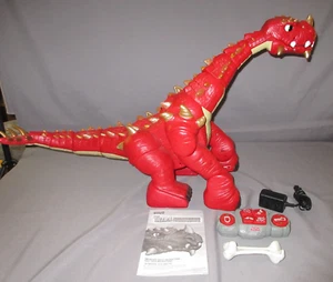 Fisher Price Spike Ultra Dinosaur w/ Remote Control Battery Charger Bone WORKS!! - Picture 1 of 10