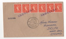 Curacao Willemstad 27 Jan 1964 Paquebot Postmark Cover Carmania 973b