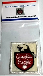 Canadian Pacific Railways 2-1/4" - White Beaver Historical Patch - Picture 1 of 1