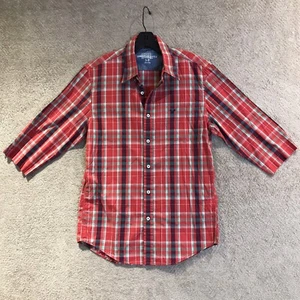 American Eagle Outfitters Vintage Fit 3/4 Sleeve Button Down Shirt Women Size S - Picture 1 of 12