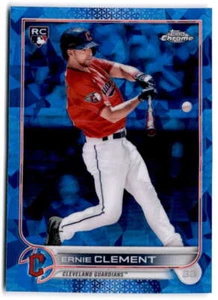 2022 Topps Chrome Sapphire #71 Ernie Clement  RC Rookie Cleveland Guardians - Picture 1 of 2