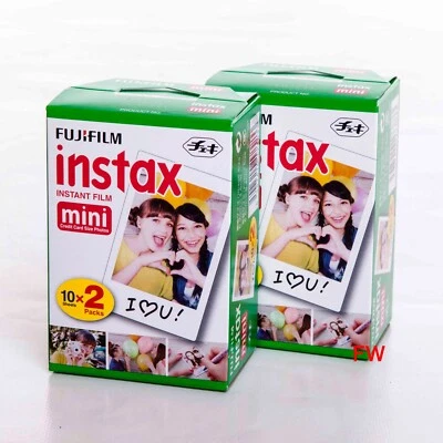 FUJIFILM Fuji Instax mini Film 2x 20er Pack (40 Aufnahmen) für mini Kamera und Drucker