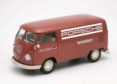 WELLY - VOLKSWAGEN T1 bus PORSCHE RENNDIENST rosso - 1/18 - WEL18053TDA - Immagine 1 di 2