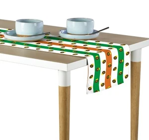 Pots of Gold Runner da tavolo a righe irlandesi 12"x72" o 14"x108" - Foto 1 di 1