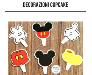 20 decorazioni cupcake topolino compleanno topolino festa topolino decorazioni - Foto 1 di 1