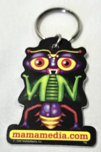 INSECT ANIMATION CHARACTER Mamamedia Plastic Keychain Vintage 1999 advertising - Picture 1 of 5
