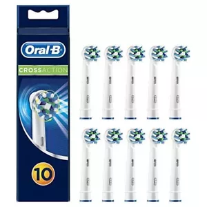 Oral-B Cross Action Electric Toothbrush Head Pack of 10 - Picture 1 of 4