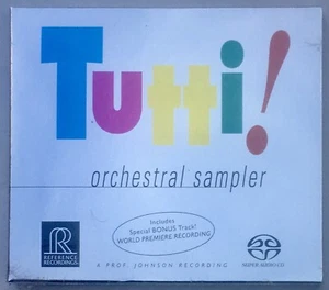 TUTTI ORCHESTRAL SAMPLER OUE SEREBRIER SACD REFERENCE RECORDINGS SEALED - Imagen 1 de 2