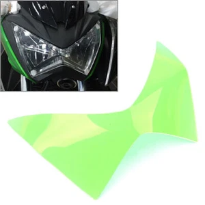 Green Headlight Lamp Lens Cover Protector Shield For KAWASAKI Z250 Z300 Z800 - Bild 1 von 8