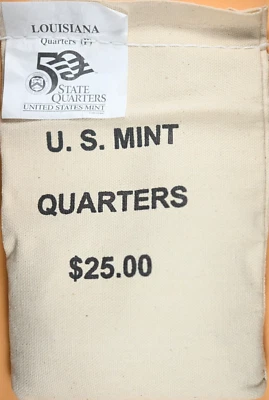 2002 P Louisiana State Quarters Unopened Bag in Mint Sealed Box QG2 (100 Coins - Image 1 of 2