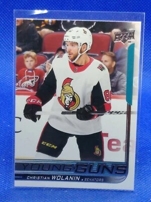 2018-19 Upper Deck Young Guns Christian Wolanin #460 Rookie RC - Image 1 of 2