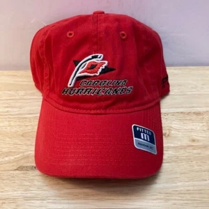 *NWOT* CAROLINA HURRICANES Reebok Red Retro Logo NHL Official Fitted Hat (M) - Picture 1 of 8