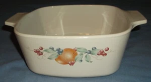 CORNING WARE ABUNDANCE FRUIT 1.5 LITER GOOD CORELLE CASSEROLE DISH VINTAGE - Bild 1 von 6