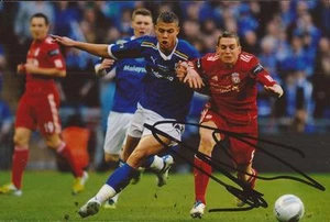 CARDIFF: RUDY GESTEDE SIGNED 6x4 ACTION PHOTO+COA - Picture 1 of 1