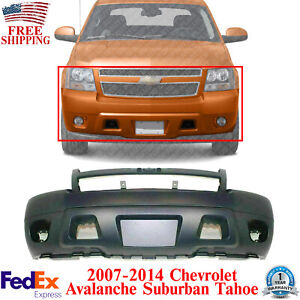 Front Bumper Cover Primed For 2007 - 2014 Chevrolet Avalanche Suburban Tahoe 