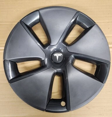 OEM TESLA MODEL 3 REFRESH AERO 18" WHEEL COVER HUBCAP - Image 1 of 2