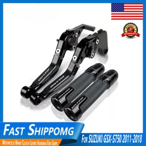 Brake Clutch Levers Handbar End Grips Motorcycle For SUZUKI GSX-S750 2011-2018 - Imagen 1 de 19