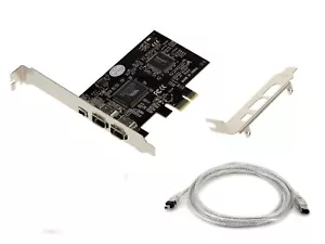 KALEA-INFORMATIQUE Carte contrôleur PCIe FireWire 400 IEEE1394a 3 Ports avec ... - Foto 1 di 3