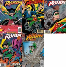 Robin #1-5 Newsstand Covers (1993-2009) DC Comics - 5 Comics