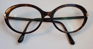 Tom Ford TF5675-B 001 Telaio di controllo ovale blu per occhiali - Marrone Avana - Foto 1 di 15