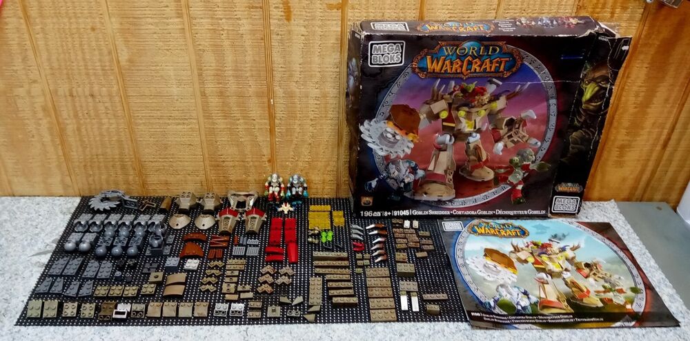 Mega Bloks 91045 Goblin Shredder Set World of Warcraft WOW ~ Incomplete *READ*