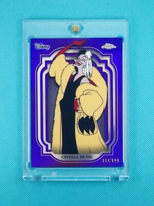 Topps Disney Chrome 2024 #138 Cruella De Vil /199 Purple Refractor - Picture 1 of 2