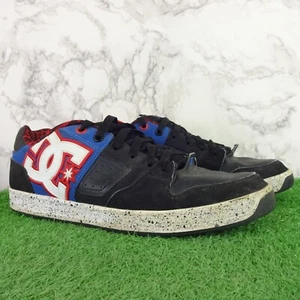 DC Trainers Size 10 Mens Black Suede Lo Top Winter Leather Skating Sk8 BMX USA - Picture 1 of 12