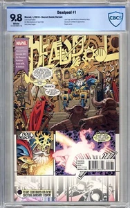 Deadpool #1 - CBCS Graded 9.8 (NM/M) 2016 - Secret Comic Variant - Picture 1 of 2
