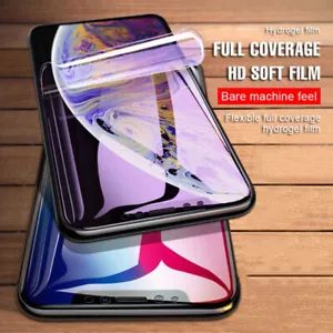 Hydrogel Screen Protector Film Full Cover For iPhone 15 Pro Max 14 13 12 Pro 11 - Picture 1 of 17