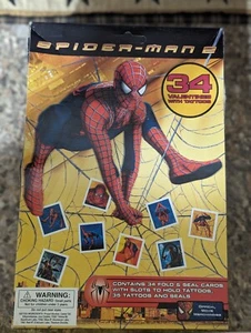 2004 Marvel Spider-Man 2 - Biglietti di San Valentino (nuovi/sigillati) Scatola danneggiata - Foto 1 di 1