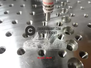 Herramienta de grabado de arrastre CNC 1/4" broca de molino router mejor calidad disponible - Imagen 1 de 4