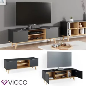 Lowboard Fernsehschrank Sideboard Nautica TV-Fernsehtisch Anthrazit/Buche Vicco - Bild 1 von 7