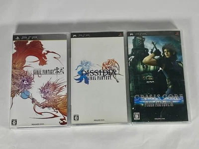 Lot 3 PSP Final Fantasy Type-0 Zero & Dissidia & Crisis Core VII 7 - Japan Game - Image 1 of 4