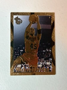 Michael Jordan 1995 Topps TMB #121 oro en relieve SP Chicago Bulls - Imagen 1 de 2