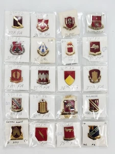 20 Different US Army FIELD ARTILLERY Regiments DUI DI SH77 - Picture 1 of 4