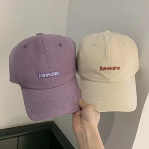 Letter Embroidered Baseball Hat Breathable Sun Protection Cap Boys Girls - Picture 1 of 13
