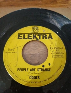 THE DOORS - People Are Strange. Canada Elektra 45'. 1967 Psych. Jim Morrison VG - Picture 1 of 2